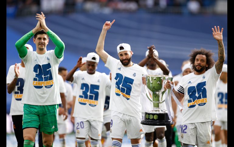 El Real Madrid ganó su título número 35 de LaLiga; es el máximo ganador de España. EFE