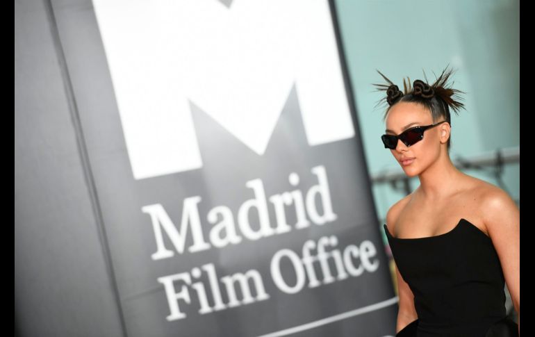 La modelo Katerina Safarova a su llegada a la ceremonia de entrega de los Premios Platino, este domingo en el recinto IFEMA de Madrid. EFE/V. Lerena