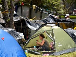 El campamento de migrantes era uno de los muchos que proliferaron en los principales cruces de la frontera entre México y Estados Unidos. AFP / ARCHIVO