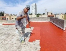Algunos albañiles festejaron su día trabajando. EL INFORMADOR/E. GÓMEZ
