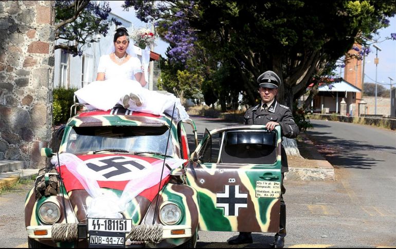 El pasado 29 de abril, Fernando y Josefina celebraron su boda con temática “nazi”. EFE / Centro Simon Wiesenthal Latinoamérica