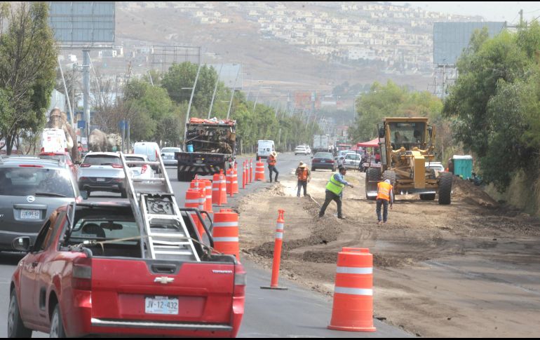 El 2 de mayo iniciaron los trabajos de la Línea 4 del Tren Ligero en Adolf Horn. EL INFORMADOR/ A. CAMACHO