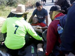 los migrantes fueron trasladados a las instalaciones del instituto en el estado de Veracruz para realizar los trámites migratorios correspondientes. EFE / H. Ríos
