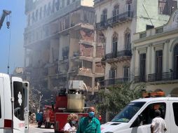Este viernes se registró una explosión en La Habana que destruyó el Hotel Saratoga. AFP / A. Roque