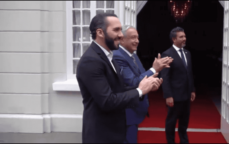 Este viernes López Obrador y Bukele cierran la jornada de trabajo con una declaración a la prensa. TWITTER / @nayibbukele