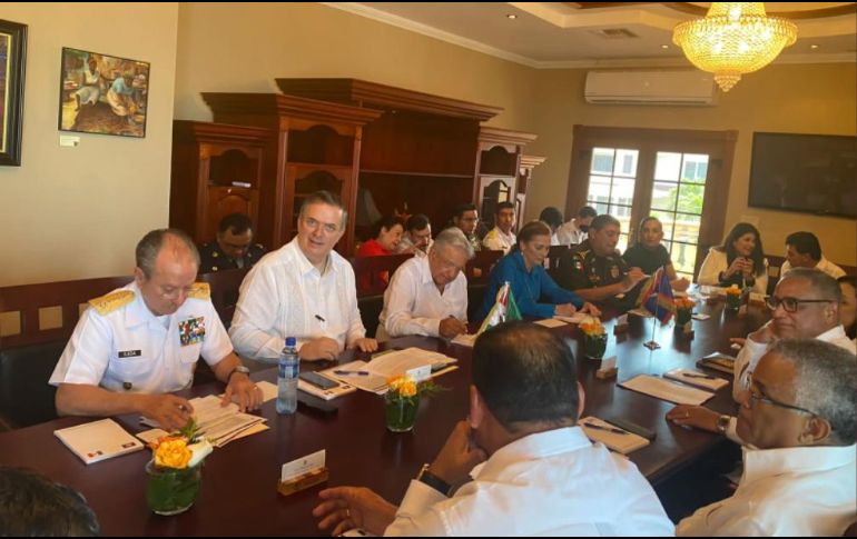 El Presidente López Obrador y el primer ministro de Belice, John Briceño ofrecerán un mensaje a los medios de comunicación. TWITTER / @MFABelize