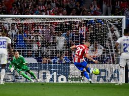 Carrasco marcó el único tanto del partido desde el manchón penal. AFP/P. MARCOU