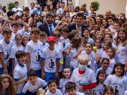 El tenista de 19 años fue recibido por el Gobierno de Murcia, de donde es oriundo. EFE/M. Guillén