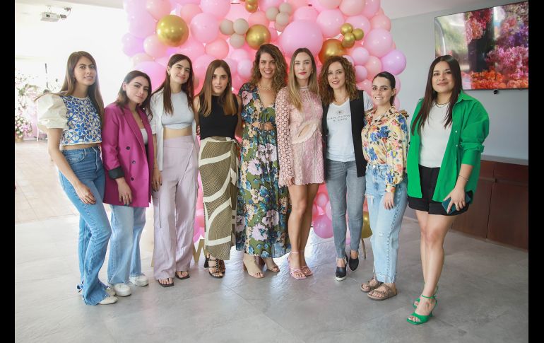Karen Medina, Nicole Orozco, Renee Siordia, Paola Romero, Pamela Garibay, Lorena Paniagua, Virna Umaña, Alejandra Tello y Cecilia Cano. GENTE BIEN JALISCO/ Antonio Martínez