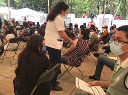 En el módulo de vacunación contra el COVID-19 del Naucalli también están acudiendo menores de 14,15,16 y 17 años a recibir dosis de refuerzo. SUN