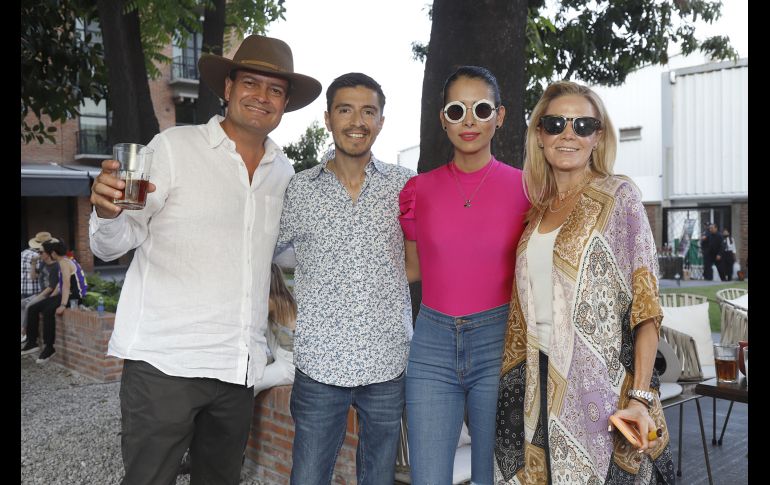 Juan Carlos Iturbide, Jorge Chavira, Katya Rico y Fernanda Chavira. GENTE BIEN JALISCO/Claudio Jimeno