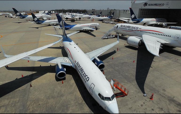 Aeroméxico no detalló el modelo del avión involucrado en el episodio ni cuántas personas se hallaban a bordo. NTX/ARCHIVO