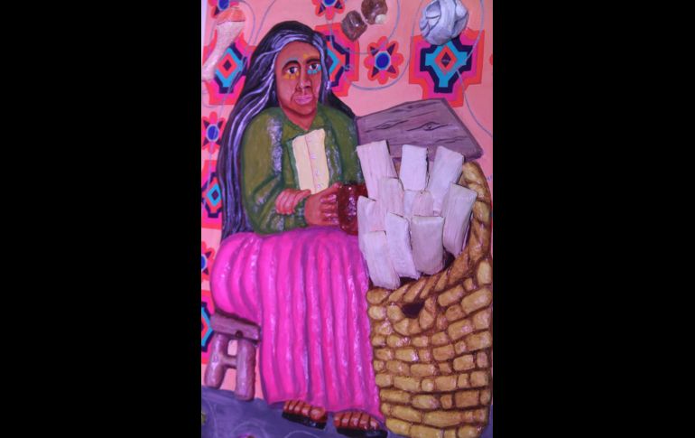 Las piezas, cuyas técnicas incluyen relieves y texturas, se pueden explorar con las manos libremente. ESPECIAL/IMSS Jalisco