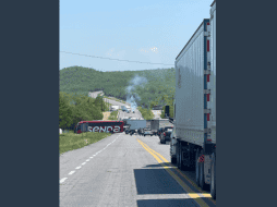 Usuarios de redes sociales compartieron imágenes de los bloqueos. TWITTER