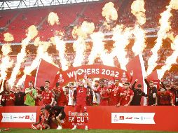 El Liverpool no conquistaba la Copa FA desde 2006 y ahora han sumado todos los trofeos importantes bajo las órdenes de Jurgen Klopp. EFE/N. Hall