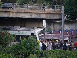 El siniestro ocurrió sobre las 18:00 locales a la entrada de la estación de Sant Boi de Llobregat. AP/J. Para