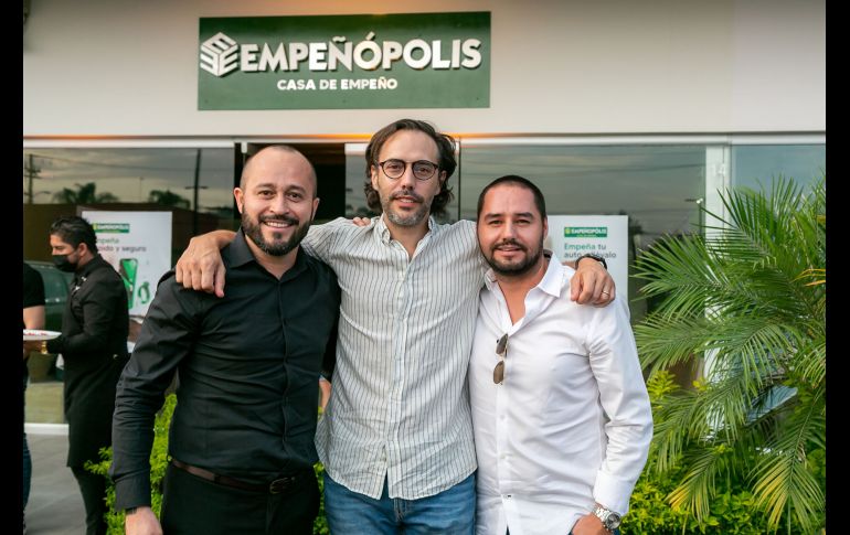 Mike Reynoso, Óscar Zonta y Miguel Velasco. GENTE BIEN JALISCO/Jorge Soltero