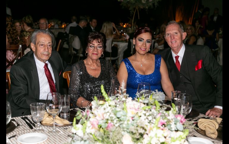 José Manuel Dueñas, Cristina Frías, Rocío Dueñas y Jeff Rogers. GENTE BIEN JALISCO/Jorge Soltero