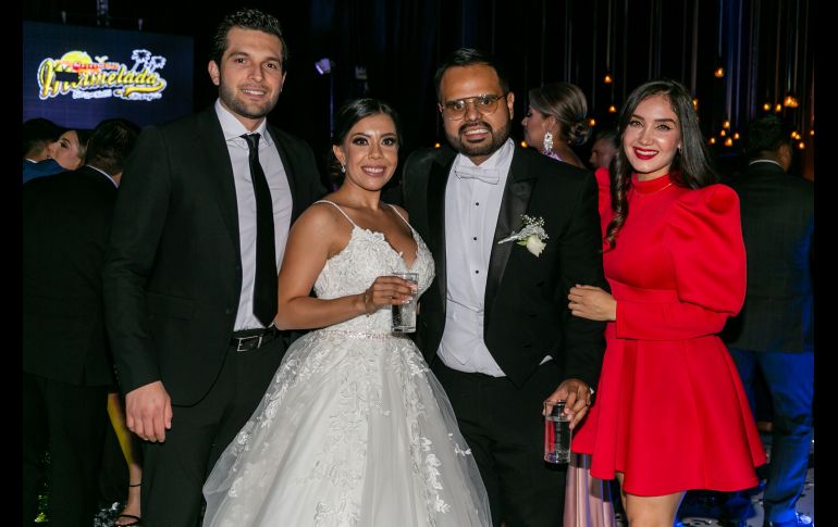 Eduardo Rodríguez, Cynthia Dueñas, Alberto Ramos y Daniela Castro. GENTE BIEN JALISCO/Jorge Soltero