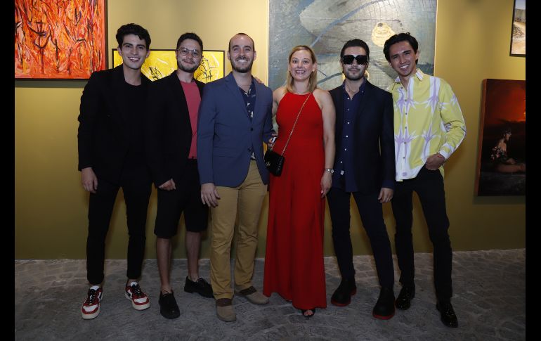 Irvin Ulloa, Alberto Magno Jean Lachapelle, Gina Pérez, Ayrton Miranda y Alejandro Orozco. GENTE BIEN JALISCO/Claudio Jimeno