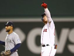 El mexicano Alex Verdugo tuvo una gran noche con cuatro carreras anotadas. AFP / A. Glanzman
