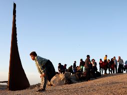 El Presidente López Obrador recuerda que en la unión americana viven casi 40 millones de mexicanos, lo que representan el mayor número de migrantes en ese país. AFP / M. Tama