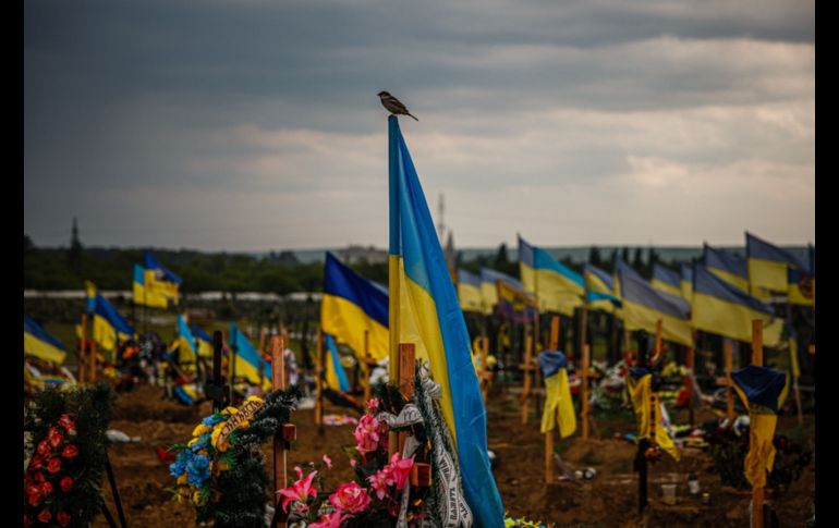 Una cruz de madera con el nombre del difunto quedará como testimonio en la tumba. AFP/D. Dilkoff