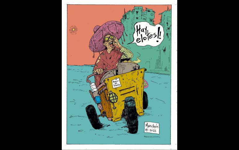 “El Manchón” invita a cuidar la tierra y el medio ambiente, es parte de lo que explica en viñetas de “El Elotero”. ESPECIAL