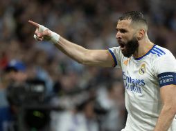 Karim Benzema se convierte en el primer goleador del Real Madrid de la era post Cristiano Ronaldo. EFE/R. JIMÉNEZ