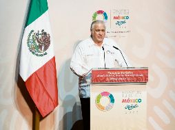 Miguel Torruco secretario de Turismo, señala que este año incrementarán los recursos que ingresan al país por los visitantes internacionales. EFE