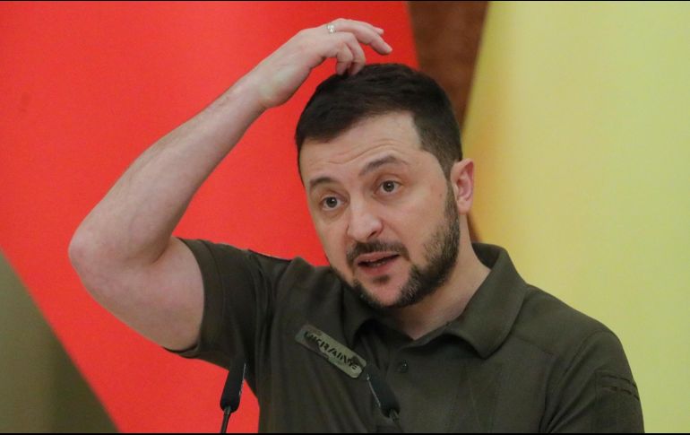 El presidente de Ucrania, Volodímir Zelenski, respondía así a una pregunta sobre cómo ve el futuro de Ucrania. EFE / S. Dolzhenko