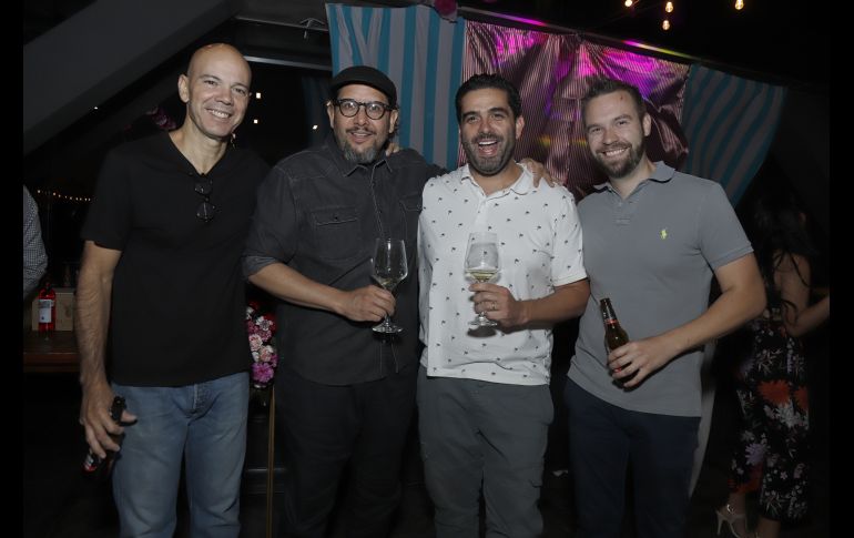 Luis Mora, Jerry Cendejas, Álvaro Gamboa y Stefan Daniel. GENTE BIEN JALISCO/Claudio Jimeno