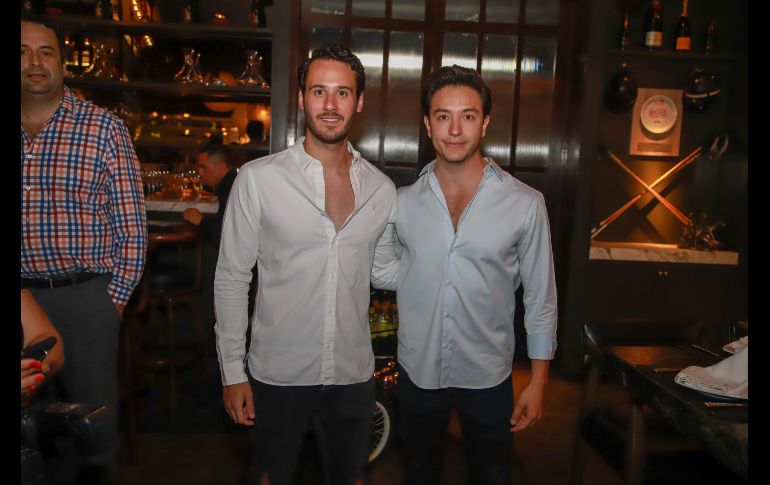 Rodrigo Uriarte y Juan Pablo Tinajero. GENTE BIEN JALISCO/Antonio Martínez