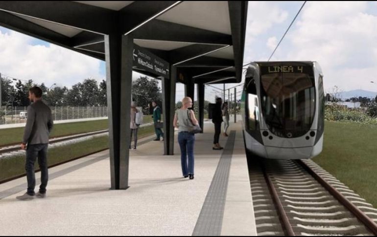 Por la construcción de la Línea 4 del Tren Ligero se contempla la rehabilitación integral de entornos urbanos y mejoramiento de 15 nodos viales. ESPECIAL / Gobierno de Jalisco