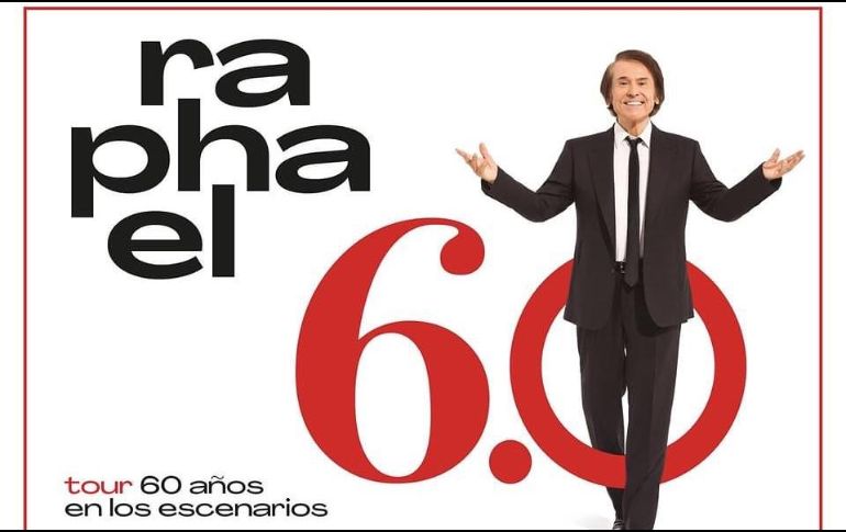 Raphael lanzó el álbum en vivo 6.0 En Concierto, que contiene los éxitos “Mi gran noche”, “Yo soy aquel”, “Yo sigo siendo aquel”, “Estar enamorado” y “Escándalo”, por ejemplo. FACEBOOK / Raphael