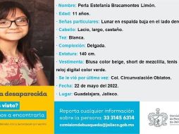 Padres y familiares de la menor solicitan a la ciudadanía ayuda para que regrese sana y salva. ESPECIAL