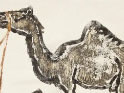 Obra en exhibición de Francisco Toledo, titulada 