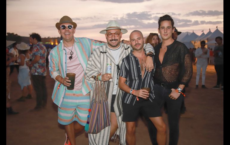 Cesar Caudillo, Paulo Orendain, Juan Pablo Orendain y Rodrigo Mora. GENTE BIEN JALISCO/ Antonio Martínez