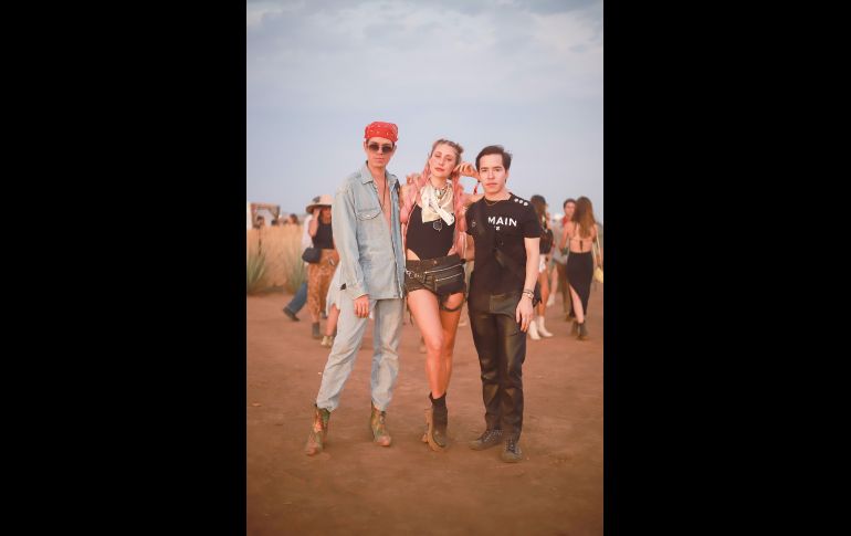 Manu Avalos, Brenda Gómez y Jesús Drunk. GENTE BIEN JALISCO/ Antonio Martínez