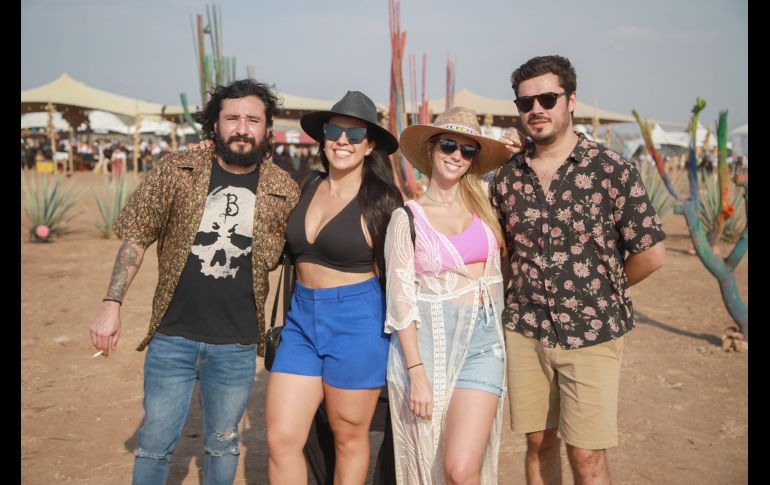 Benjamin Álvarez, Barbara Malassise, Denise Cormick y Paulo Zúñiga. GENTE BIEN JALISCO/ Antonio Martínez