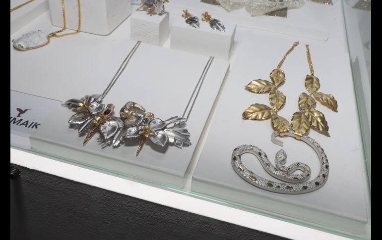 Exhibición de las piezas de los galardonados.