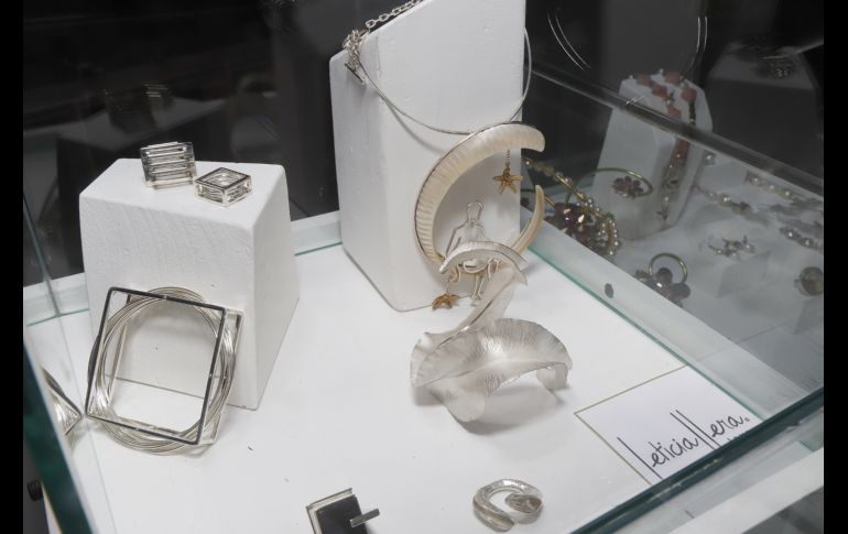 Exhibición de las piezas de los galardonados.