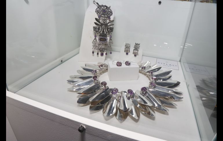 Exhibición de las piezas de los galardonados.