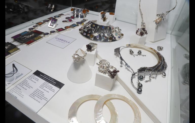 Exhibición de las piezas de los galardonados.