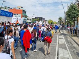 En el contigente participan estudiantes, catedráticos y trabajadores. EL INFORMADOR / E. Gómez