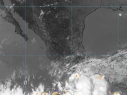 Imagen satelital de la tormenta tropical 