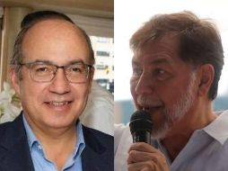 El ex presidente de México Felipe Calderón y el diputado Gerardo Fernández Noroña. ESPECIAL