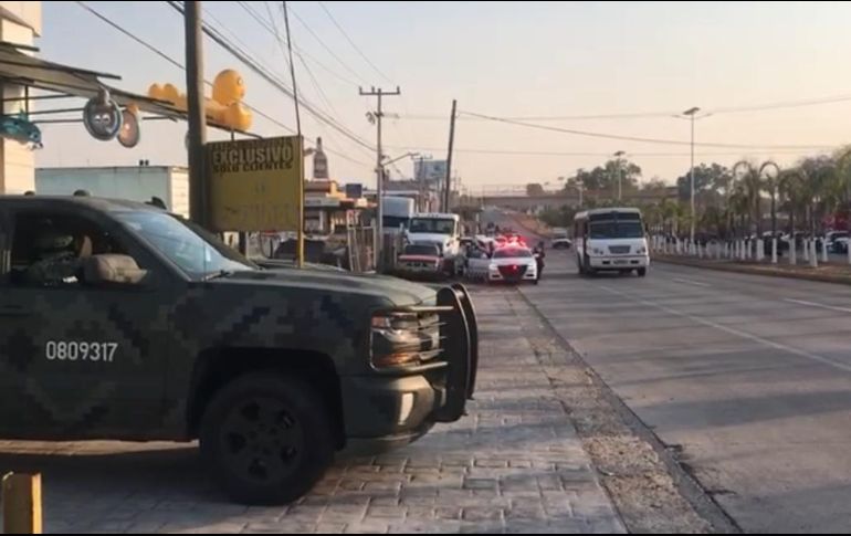 El área donde se recuperó el tráiler tipo 