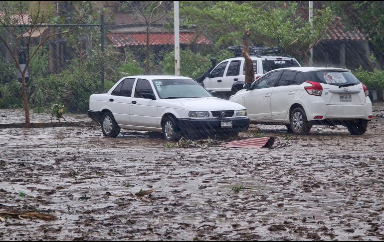 Se reportaron caídas de árboles, inundaciones, cortes de energía eléctrica y una persona atrapada en un canal pluvial. EFE/D. Ricardez