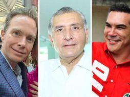 Manuel Velazco, Adán Augusto Valencia y Alejandro Moreno Cárdenas (Alito). ESPECIAL